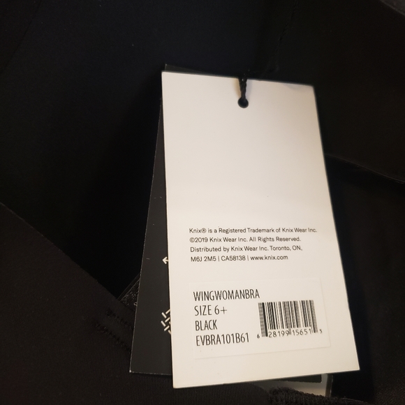 Knix 6+ wingwoman contour bra black nwt - Picture 3 of 5